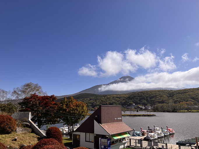 白樺湖ボート乗り場(10月17日時点)