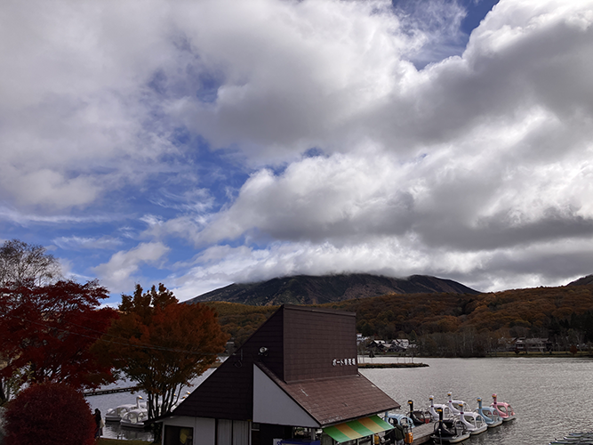 白樺湖ボート乗り場(10月25日時点)