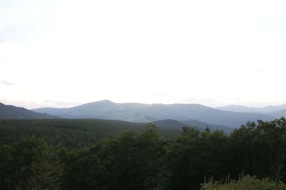 白樺高原観光センター　〜　夕陽の丘公園（ビーナスライン樽ケ沢線）約4km